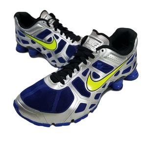 RARE 2011 Nike Shox Turbo Men Size 12 Blue/Silver